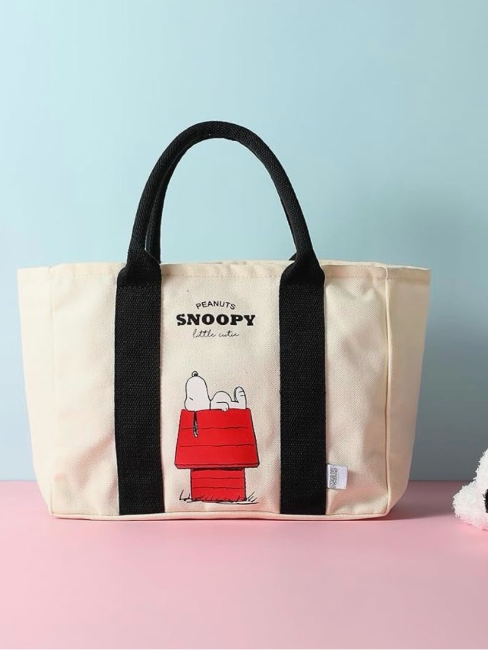MINISO Peanuts Snoopy Summer Travel Collection Tote Bag